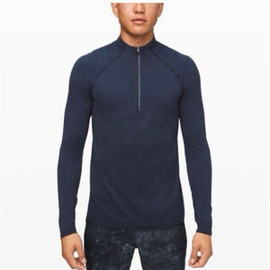 Lululemon Metal Vent Tech 1/2 Zip 2.0 Mineral Blue True Navy Large Hike Run Jog